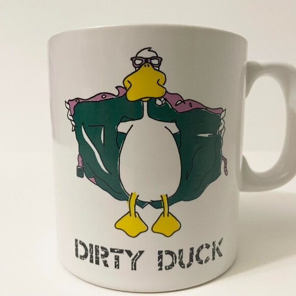 Vintage Dirty Duck Coffee Mug Cup Tea Funny Humor - Picture 8 of 16